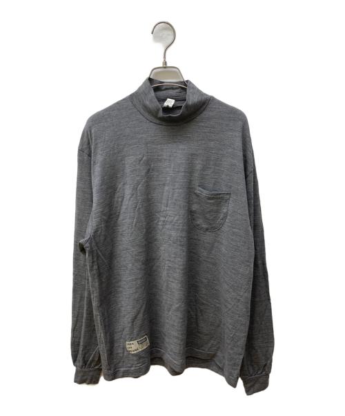 ENDS and MEANS（エンズアンド ミーンズ）ENDS and MEANS (エンズアンド ミーンズ) Merino Wool Pocket L/S グレー サイズ:Lの古着・服飾アイテム