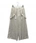 Noble（ノーブル）の古着「ファジーリネンロングサスペンダー2wayパンツ」｜ホワイト