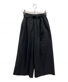 nagonstans（ナゴンスタンス）の古着「Water Repellentストレッチ ベルトワイドPT」｜ブラック
