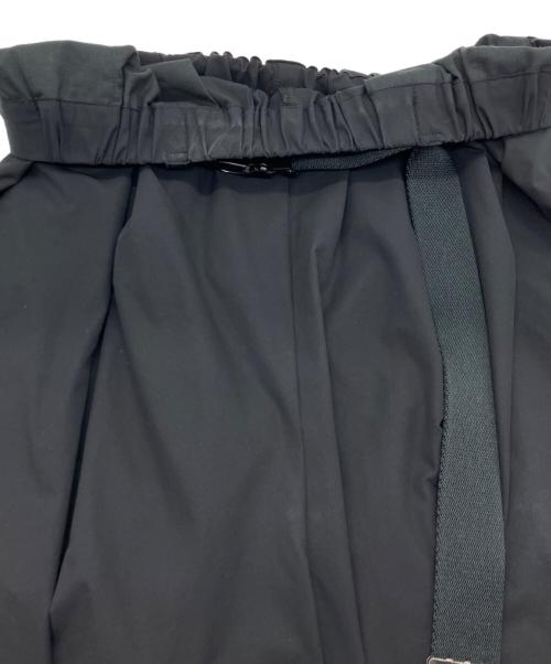 nagonstans（ナゴンスタンス）nagonstans (ナゴンスタンス) Water Repellentストレッチ ベルトワイドPT ブラック サイズ:Mの古着・服飾アイテム