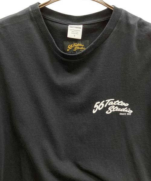 GUILTY PARTIES（ギルティーパーティーズ）guilty parties (ギルティーパーティーズ) 56 TATTOO STUDIO プリントTシャツ ブラック サイズ:Sの古着・服飾アイテム