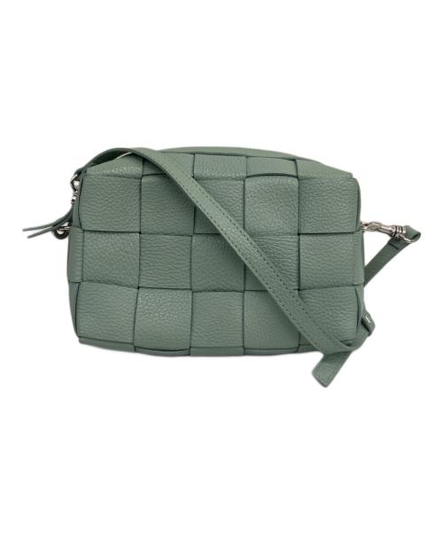 IACUCCI（イアクッチ）IACUCCI (イアクッチ) 編み込みショルダーバッグ ミントグリーンの古着・服飾アイテム