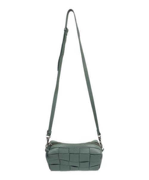IACUCCI（イアクッチ）IACUCCI (イアクッチ) 編み込みショルダーバッグ ミントグリーンの古着・服飾アイテム