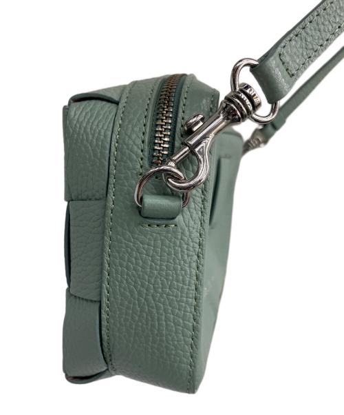 IACUCCI（イアクッチ）IACUCCI (イアクッチ) 編み込みショルダーバッグ ミントグリーンの古着・服飾アイテム