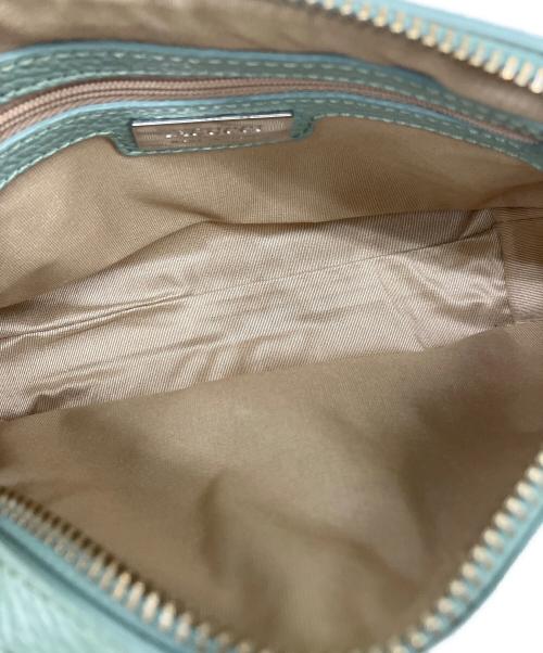 IACUCCI（イアクッチ）IACUCCI (イアクッチ) 編み込みショルダーバッグ ミントグリーンの古着・服飾アイテム