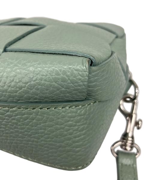 IACUCCI（イアクッチ）IACUCCI (イアクッチ) 編み込みショルダーバッグ ミントグリーンの古着・服飾アイテム