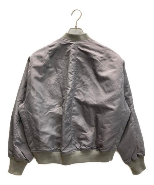 R'IAM（リアム）R'IAM (リアム) MA1 SHORTブルゾン グレー サイズ:FREEの古着・服飾アイテム