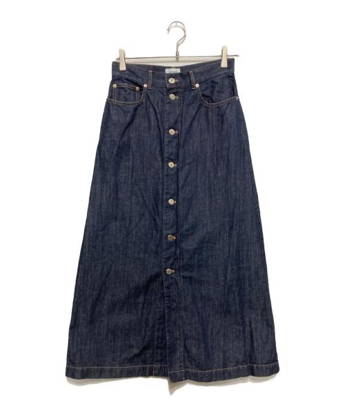 MACKINTOSH PHILOSOPHY（マッキントッシュ フィロソフィー）MACKINTOSH PHILOSOPHY (マッキントッシュ フィロソフィー) コットンリネンデニムロングスカート インディゴ サイズ:SIZE38の古着・服飾アイテム
