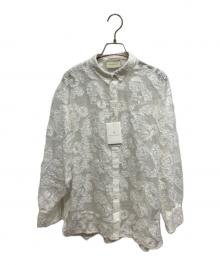 UNITED ARROWS（ユナイテッドアローズ）の古着「ペイズリーカットジャガードブラウス」｜ホワイト