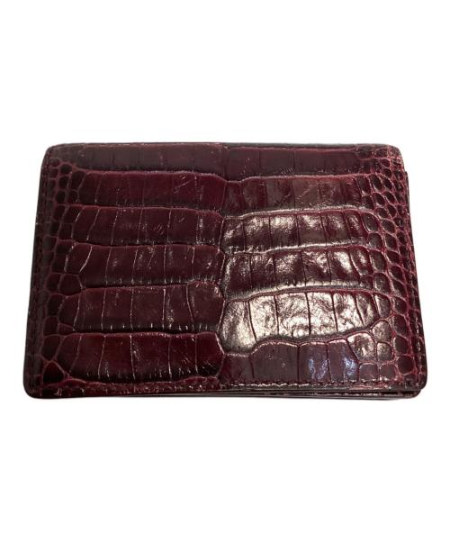 SMYTHSON（スマイソン）SMYTHSON (スマイソン) カードケース ボルドーの古着・服飾アイテム
