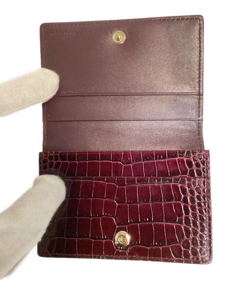 SMYTHSON（スマイソン）SMYTHSON (スマイソン) カードケース ボルドーの古着・服飾アイテム