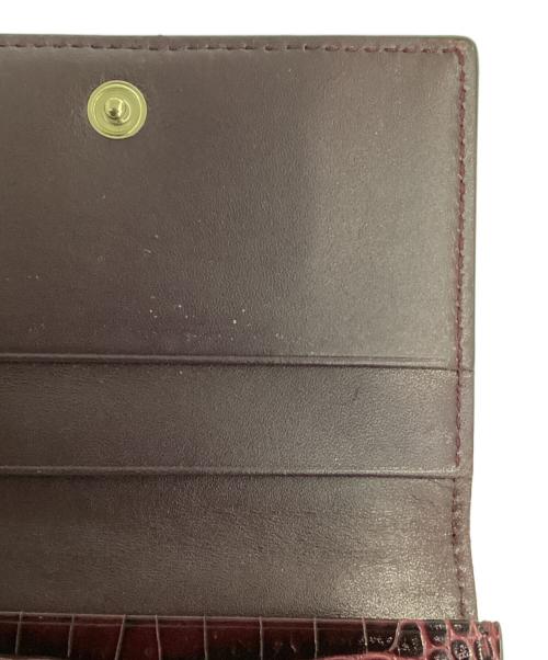 SMYTHSON（スマイソン）SMYTHSON (スマイソン) カードケース ボルドーの古着・服飾アイテム