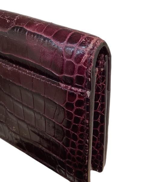 SMYTHSON（スマイソン）SMYTHSON (スマイソン) カードケース ボルドーの古着・服飾アイテム