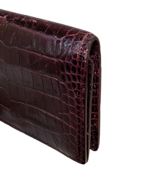 SMYTHSON（スマイソン）SMYTHSON (スマイソン) カードケース ボルドーの古着・服飾アイテム