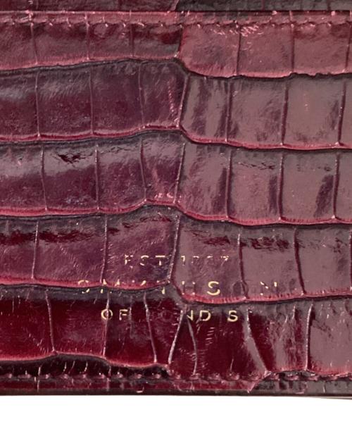 SMYTHSON（スマイソン）SMYTHSON (スマイソン) カードケース ボルドーの古着・服飾アイテム