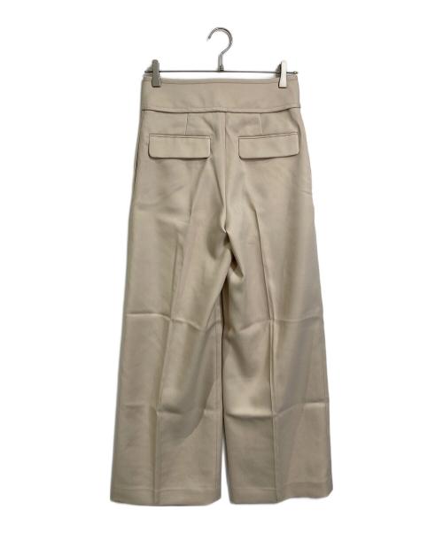 IIROT（イロット）IIROT (イロット) Eco-Trouser  エコトラウザー　センタープレスパンツ　ワイドパンツ ベージュ サイズ:38の古着・服飾アイテム