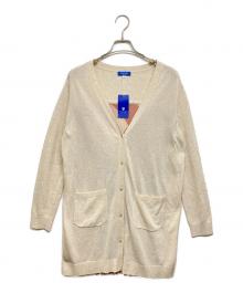 BLUE LABEL CRESTBRIDGE（ブルーレーベルクレストブリッジ）の古着「バックプリーツカーディガン」｜ベージュ