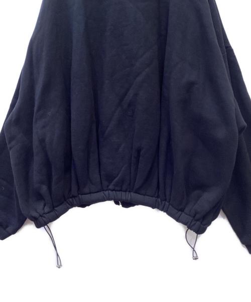 TWEO（トゥー）TWEO (トゥー) スウェットジップジャケット ブラック サイズ:Freeの古着・服飾アイテム