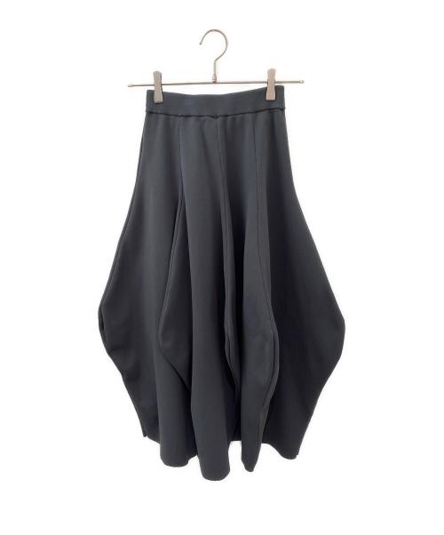 ENFOLD（エンフォルド）ENFOLD (エンフォルド) ANGEL YARN ニット Vaseフレア SK グレー サイズ:36の古着・服飾アイテム