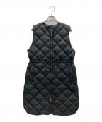 TAION×UNFILOタイオン×アンフィーロ）の古着「キルティングロングダウンベスト」｜ブラック