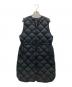 TAION（タイオン）の古着「キルティングロングダウンベスト」｜ブラック