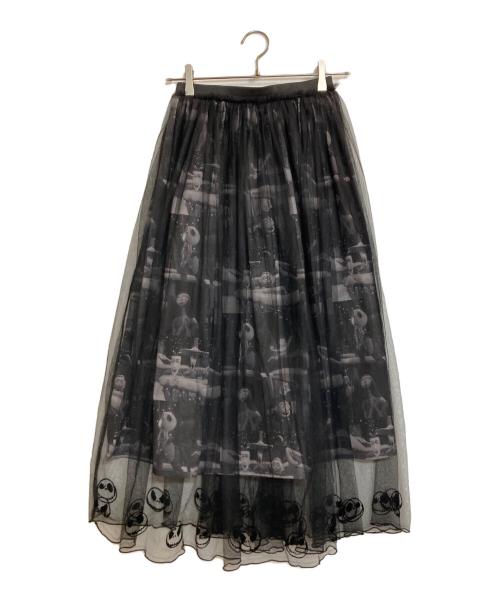 DISNEY（ディズニー）Disney (ディズニ) チュールスカート ブラック サイズ:フリーサイズの古着・服飾アイテム