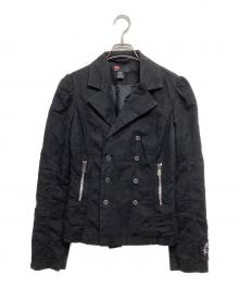 DIESEL（ディーゼル）の古着「ダブルジャケット」｜ブラック