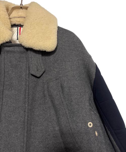 MONCLER（モンクレール）MONCLER (モンクレール) ami (アミ) GUILLAME/ボアダウンコート グレー サイズ:00の古着・服飾アイテム