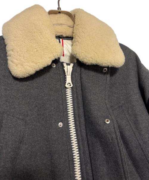 MONCLER（モンクレール）MONCLER (モンクレール) ami (アミ) GUILLAME/ボアダウンコート グレー サイズ:00の古着・服飾アイテム