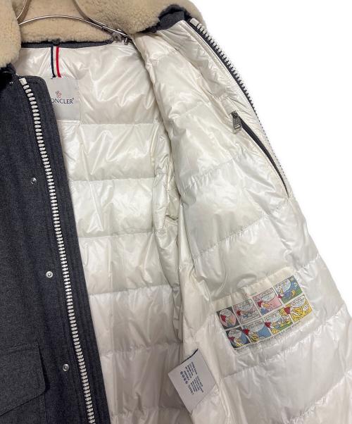 MONCLER（モンクレール）MONCLER (モンクレール) ami (アミ) GUILLAME/ボアダウンコート グレー サイズ:00の古着・服飾アイテム