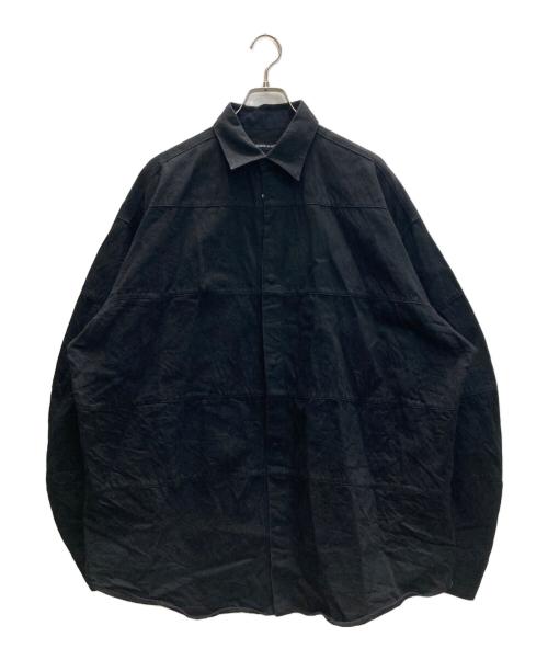 ALMOSTBLACK（オールモストブラック）ALMOSTBLACK (オールモストブラック) L/S BALLOON SHIRT ブラック サイズ:SIZE 2の古着・服飾アイテム