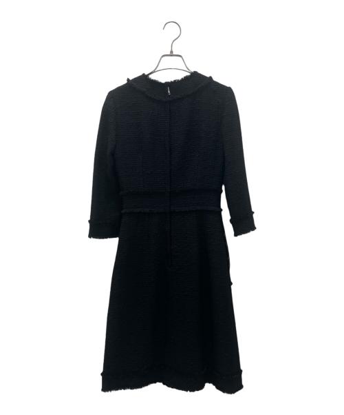 DOLCE & GABBANA（ドルチェ＆ガッバーナ）DOLCE & GABBANA (ドルチェ＆ガッバーナ) ツイードワンピース ブラック サイズ:36の古着・服飾アイテム