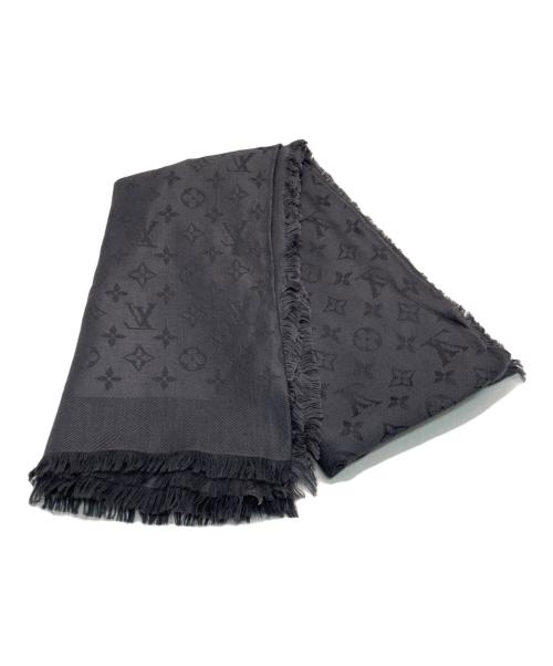 LOUIS VUITTON（ルイ ヴィトン）LOUIS VUITTON (ルイ ヴィトン) ショール・モノグラム ストール アントラシット (グレー)の古着・服飾アイテム