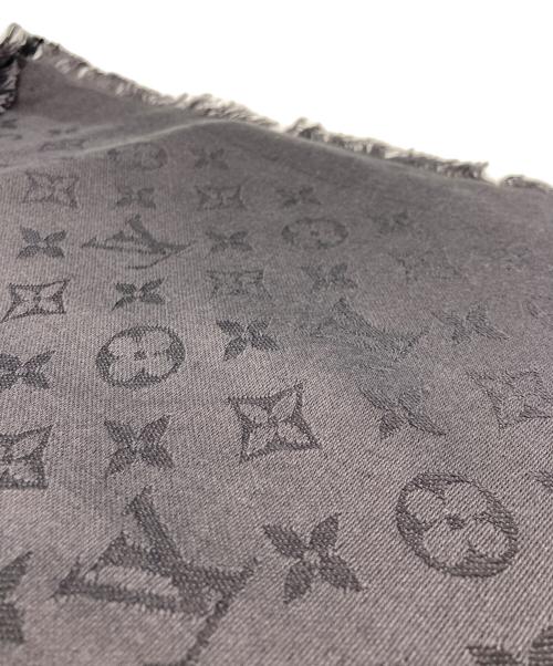 LOUIS VUITTON（ルイ ヴィトン）LOUIS VUITTON (ルイ ヴィトン) ショール・モノグラム ストール アントラシット (グレー)の古着・服飾アイテム