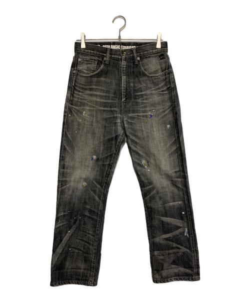 NEIGHBORHOOD（ネイバーフッド）NEIGHBORHOOD (ネイバーフッド) DEEP BASIC STRAIGHT デニムパンツ ブラック サイズ:Sの古着・服飾アイテム