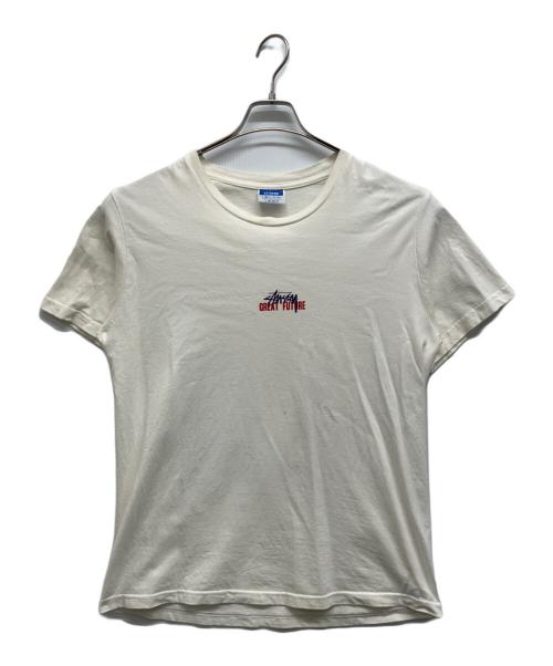 stussy（ステューシー）stussy (ステューシー) GREAT FUTURE SS TEE ホワイト サイズ:Mの古着・服飾アイテム