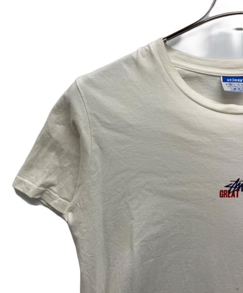 stussy（ステューシー）stussy (ステューシー) GREAT FUTURE SS TEE ホワイト サイズ:Mの古着・服飾アイテム