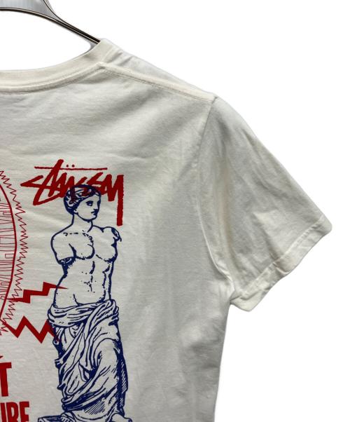 stussy（ステューシー）stussy (ステューシー) GREAT FUTURE SS TEE ホワイト サイズ:Mの古着・服飾アイテム