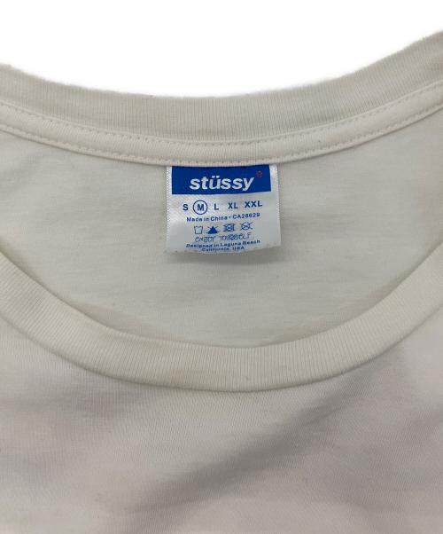 stussy（ステューシー）stussy (ステューシー) GREAT FUTURE SS TEE ホワイト サイズ:Mの古着・服飾アイテム