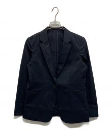 23区（ニジュウサンク）の古着「ストレッチシャンブレー テーラードジャケット」｜ブラック