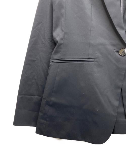 23区（ニジュウサンク）23区 (ニジュウサンク) ストレッチシャンブレー テーラードジャケット ブラック サイズ:38 未使用品の古着・服飾アイテム