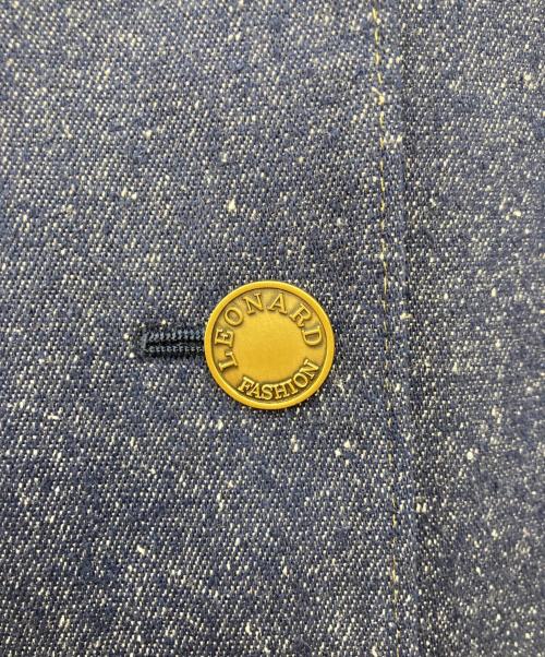 LEONARD（レオナール）LEONARD (レオナール) シルクデニムジャケット インディゴ サイズ:40の古着・服飾アイテム