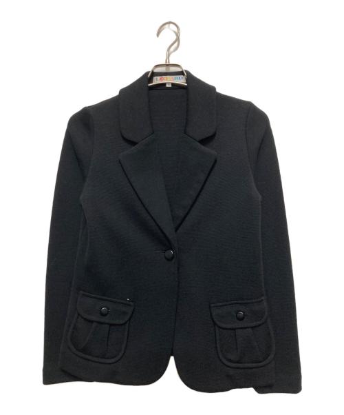 LEONARD SPORT（レオナール スポーツ）LEONARD SPORT (レオナール スポーツ) ニットジャケット ブラック サイズ:40の古着・服飾アイテム
