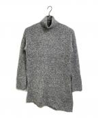 Senso unicoセンソユニコ）の古着「ニットワンピース　ロングワンピース　アシンメトリー」｜グレー
