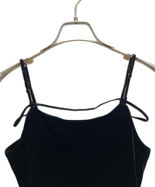 THE TOE（ザ・トゥー）THE TOE (ザ・トゥー) ANNECY VELOUR ONEPIECE ブラック サイズ:SIZE Sの古着・服飾アイテム