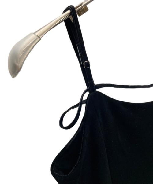 THE TOE（ザ・トゥー）THE TOE (ザ・トゥー) ANNECY VELOUR ONEPIECE ブラック サイズ:SIZE Sの古着・服飾アイテム