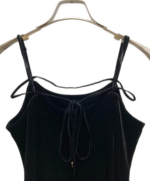 THE TOE（ザ・トゥー）THE TOE (ザ・トゥー) ANNECY VELOUR ONEPIECE ブラック サイズ:SIZE Sの古着・服飾アイテム