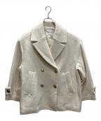 CADUNEカデュネ）の古着「金釦Pコート」｜アイボリー