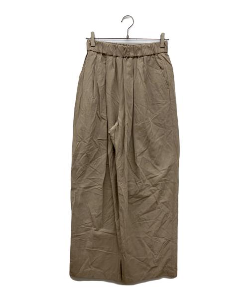 journal standard L'essage（ジャーナルスタンダード レサージュ）journal standard L'essage (ジャーナルスタンダード レサージュ) ノリオグログランイージーパンツ ベージュ サイズ:38の古着・服飾アイテム