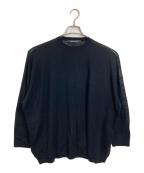 mizuiro-indミズイロインド）の古着「SHEER WIDE TUNIC  シアーワイドチュニック　シアーニット　薄手ニット」｜ブラック